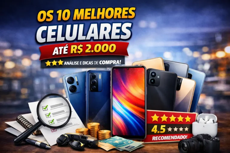 Os 10 Melhores Celulares até R$ 2.000 em 2026
